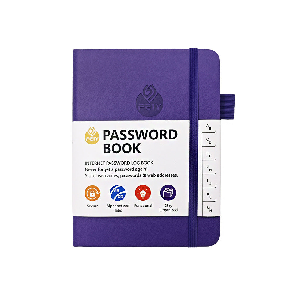 Hardcover Password Keeper Book with Alphabetical Tabs