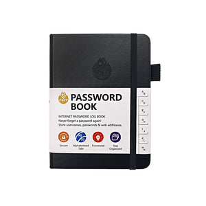 Hardcover Password Keeper Book with Alphabetical Tabs