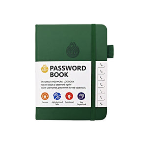Hardcover Password Keeper Book with Alphabetical Tabs