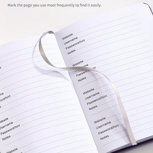 Hardcover Password Keeper Book with Alphabetical Tabs