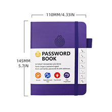 Hardcover Password Keeper Book with Alphabetical Tabs