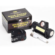 Rechargeable COB LED Strong Magnetic Powerful Headlight Super Bright Head Torch