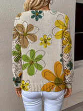 Women's Bohemian Style Long Sleeve V-Neck Pullover Sweater