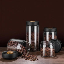 Coffee Beans Vacuum Sealed Tank Transparent Glass Food Storage Jars