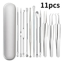 11pcs Acne Pimples Blackhead Remover Clip Facial Cleaner