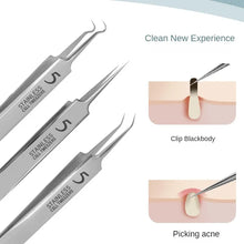 11pcs Acne Pimples Blackhead Remover Clip Facial Cleaner