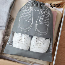 5pcs Non Woven Shoes Storage Bag Closet Organizer