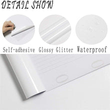 PVC Pearl Film Waterproof Wallpaper Room DIY Self-adhesive High Gloss Wall Stickers
