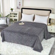Lightweight Fluffy 3D Jacquard Weave Texture Blanket