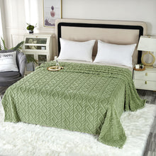 Lightweight Fluffy 3D Jacquard Weave Texture Blanket