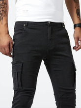 Men's Skinny Jeans Stretch Work Pants with Slim Fit
