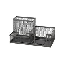Mesh Desk Organizer Office Supplies Caddy with Pencil Holder and Storage Baskets