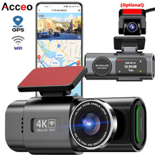 4K UHD Recording Car Camera DVR Night Vision Video Recorder