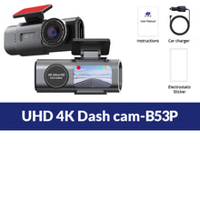 4K UHD Recording Car Camera DVR Night Vision Video Recorder