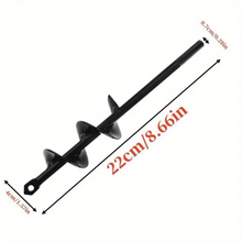 Garden Auger Spiral Drill Bit With 3/8" Hex Drive Drill