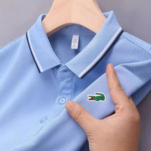 3pcs Men's Short Sleeve Shirts with Crocodile Logo