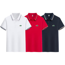 3pcs Men's Short Sleeve Shirts with Crocodile Logo
