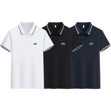 3pcs Men's Short Sleeve Shirts with Crocodile Logo