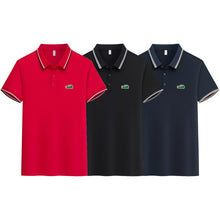 3pcs Men's Short Sleeve Shirts with Crocodile Logo