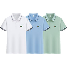 3pcs Men's Short Sleeve Shirts with Crocodile Logo