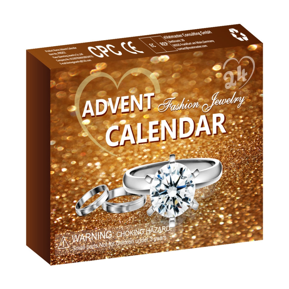 2025 Christmas Advent Calendar 24-Day Countdown Jewelry Set