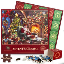 2025 Christmas Advent Calendar 24-Day Countdown Jigsaw Puzzle Set
