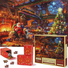 2025 Christmas Advent Calendar 24-Day Countdown Jigsaw Puzzle Set