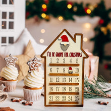 Christmas Wooden Advent Calendar Hanging Ornament 25 Days Countdown