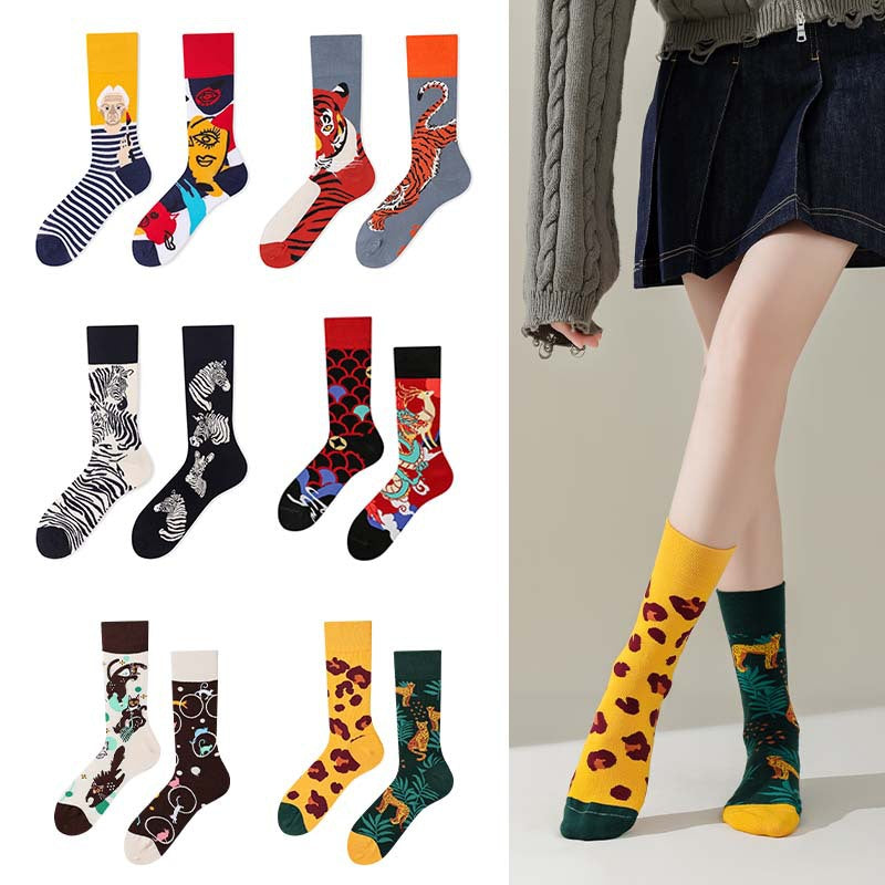3 Pair AB Asymmetric Trend Ins Medium Socks