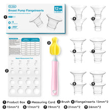Electric Breast Pumps Nipple Tunnel Narrow Connector Silicone Flange Inserts