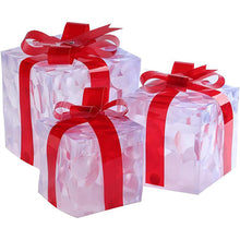 3pcs Light Up Christmas Boxes