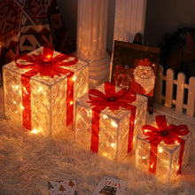 3pcs Light Up Christmas Boxes