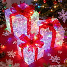 3pcs Light Up Christmas Boxes