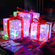 3pcs Light Up Christmas Boxes