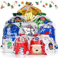 60pcs Christmas Drawstring Gift Bags
