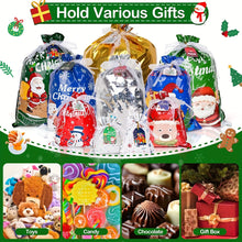 60pcs Christmas Drawstring Gift Bags