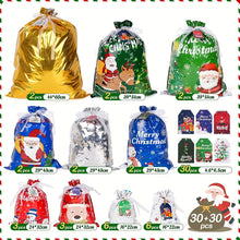 60pcs Christmas Drawstring Gift Bags