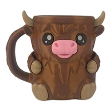 3D Printed Highland Cow Ice Pint Holder Dessert Cup