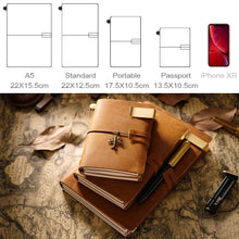 Handmade Vintage Cowhide Diary Journal Sketchbook Planner
