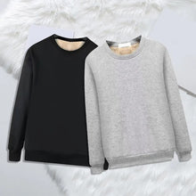 Men's Winter Solid Color Warm Round Neck Long-sleeved Thermal Underwear