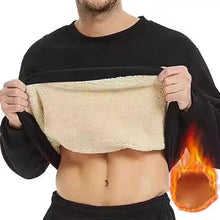 Men's Winter Solid Color Warm Round Neck Long-sleeved Thermal Underwear