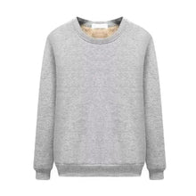 Men's Winter Solid Color Warm Round Neck Long-sleeved Thermal Underwear