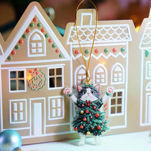 Christmas Ornament 2D Cat Acrylic Hanging Decoration