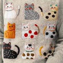 Women's Trendy Autumn Winter Animal Print Knit Pullover Top