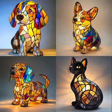 Animal Resin Night Light LED Stained Art Night Light