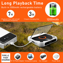 Portable Bluetooth Speaker LED Stereo CD Player