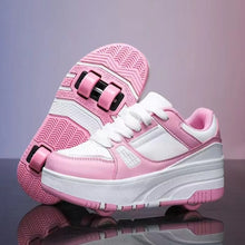 Kids Roller Skate Shoes with Detachable Front and Back Wheels