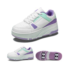 Kids Roller Skate Shoes with Detachable Front and Back Wheels