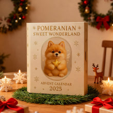 24 Piece Cute Pomeranian Dog Advent Calendar Ornaments