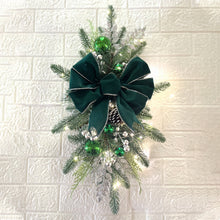 1, 2, 3pcs Christmas Staircase Garland Plastic Artificial Winter Wreath